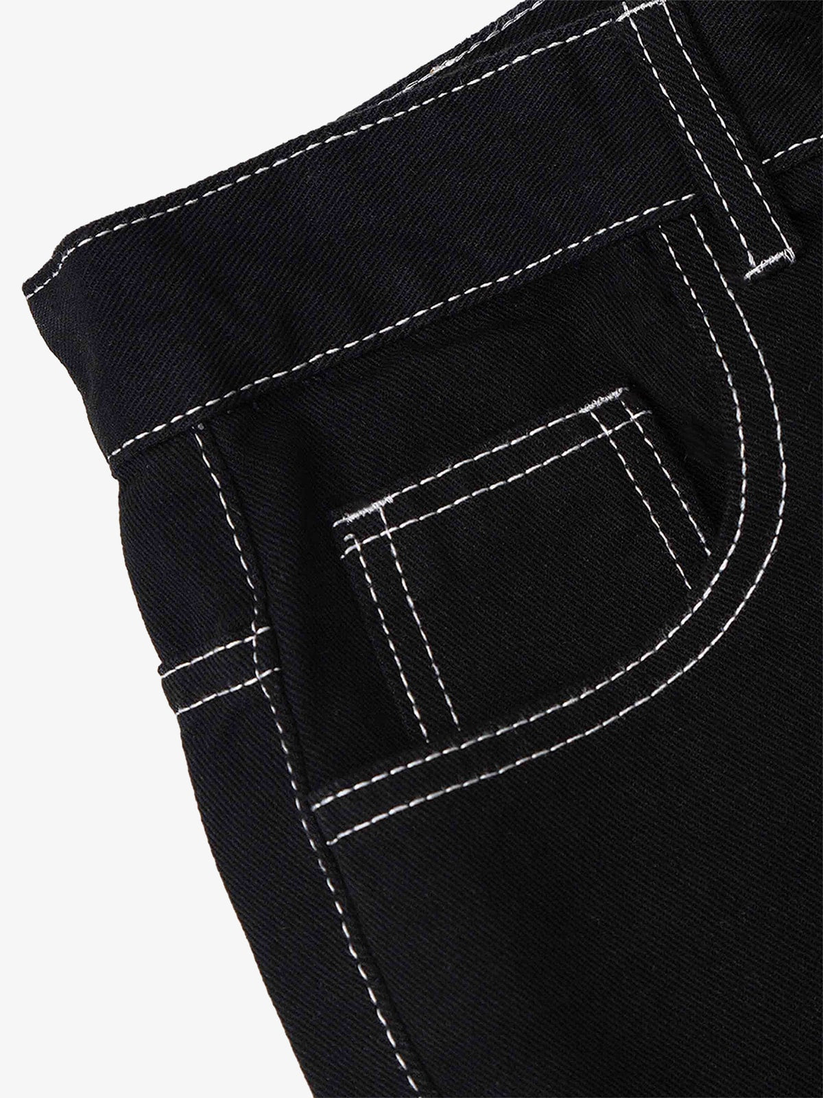 Calça Solid Color Casual Jeans Red