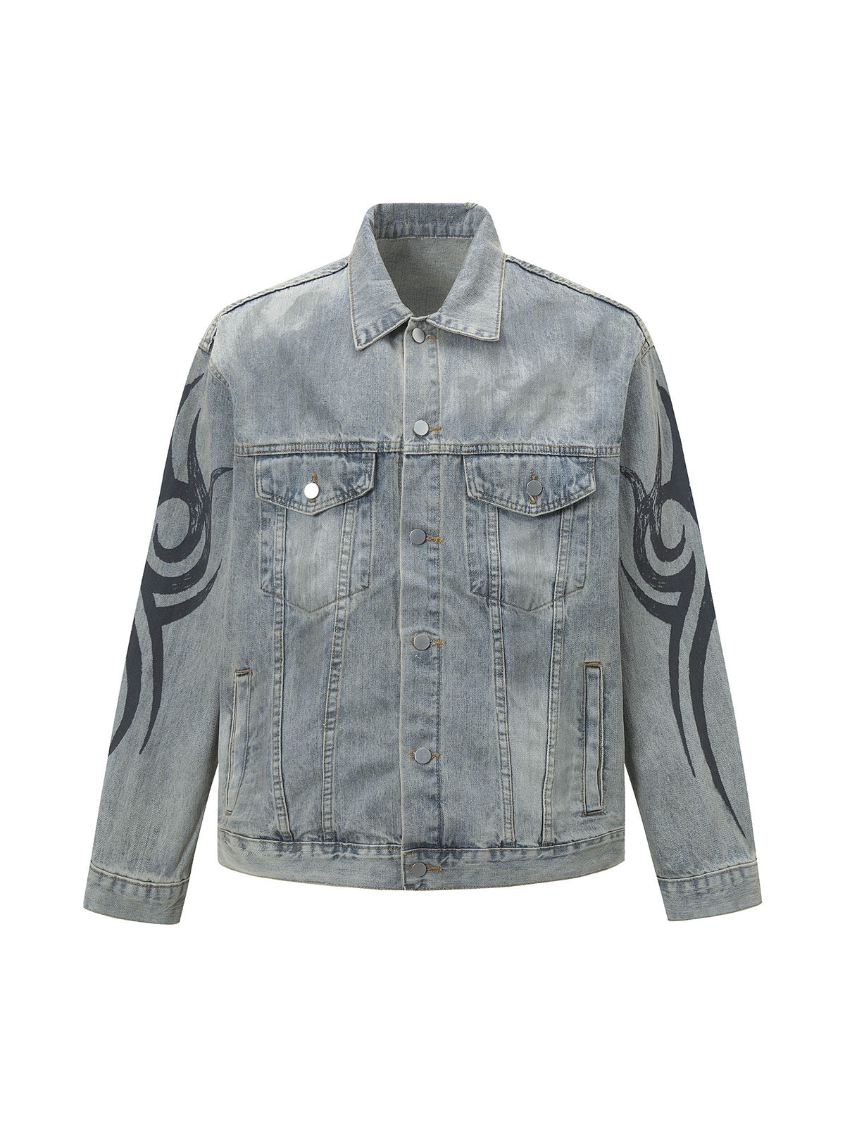 Jaqueta Retro Washed Totem Denim