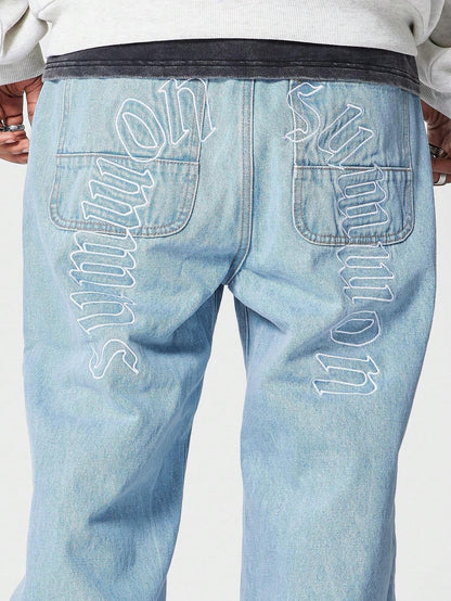 Calça Bordado 90s
