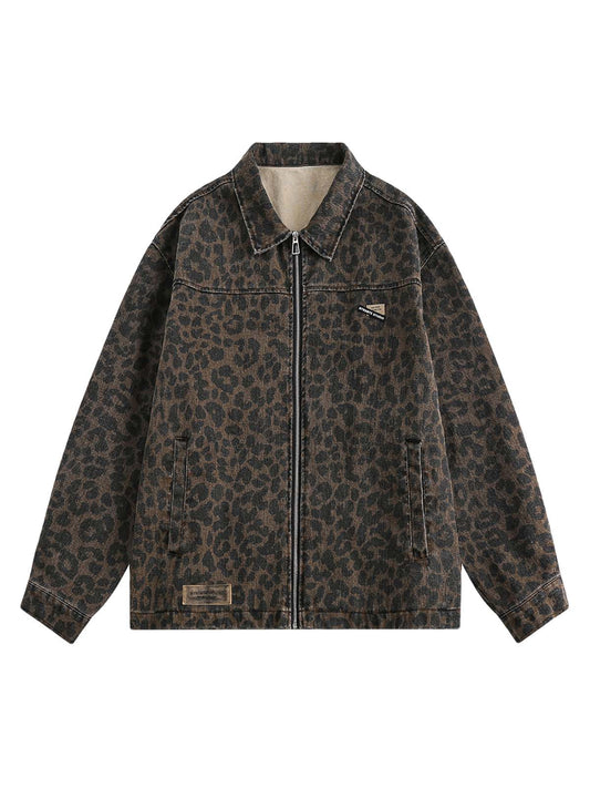 Jaqueta Vintage Washed Cheetah