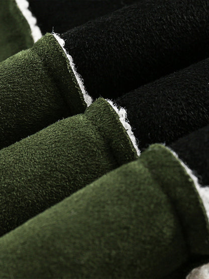 Jaqueta Floral Suede Fleece