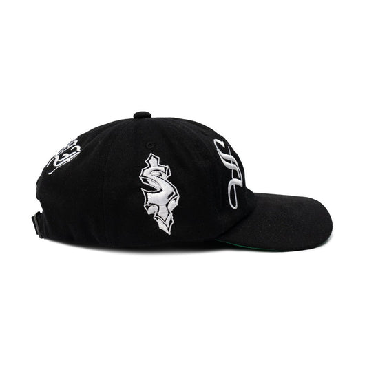 Boné 6 Panel  $ Embroidery Preto