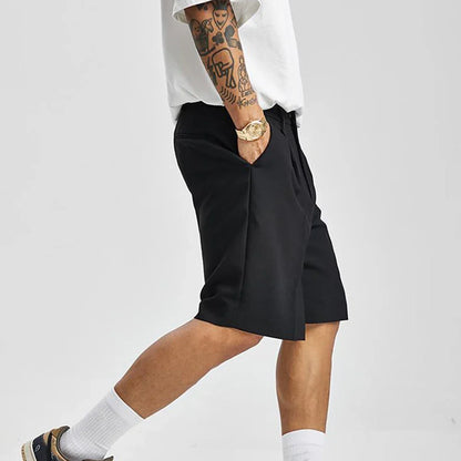 Shorts Straight Solid Casual Korean Streetwear
