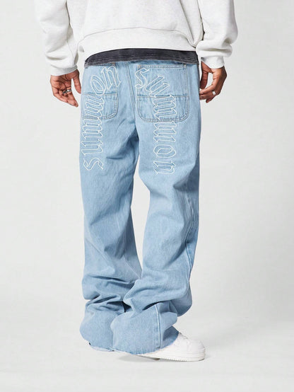Calça Bordado 90s
