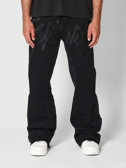Calça Denim Flare