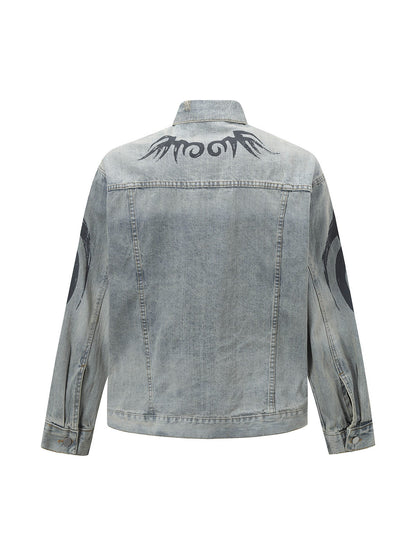 Jaqueta Retro Washed Totem Denim