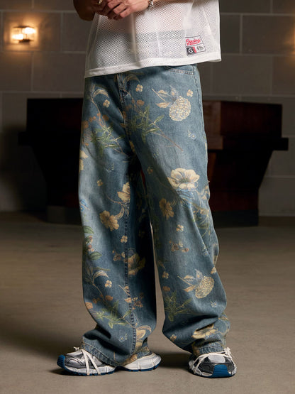 Calça Florals Carpenter Pant