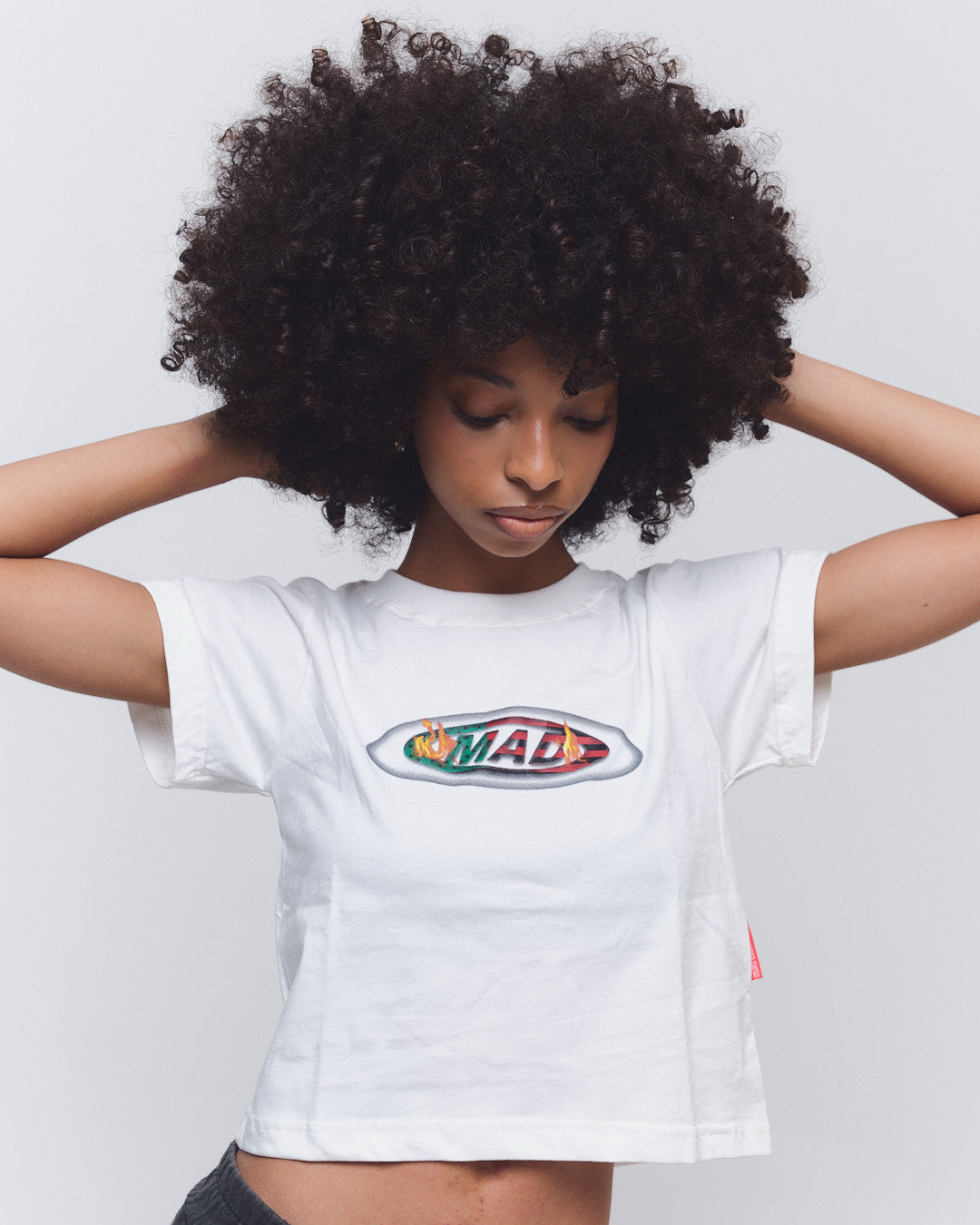 BABY TEE MAD LOGO 125 OFF WHITE
